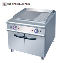 2017 Beliebteste Fast Food Machinery Countertop 2/3 Flachgasgrillplatte Für Verkauf